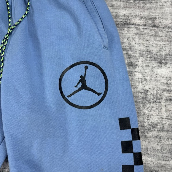 Air Jordan Sport DNA Fleece Joggers Men's Size Small Blue Fleece Trousers - Picture 4 of 10